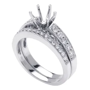 0.35ct 14K or 18K White Gold Diamond Ring