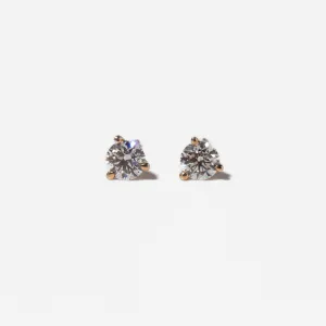 0.50 tcw Three-Prong Diamond Solitaire Studs