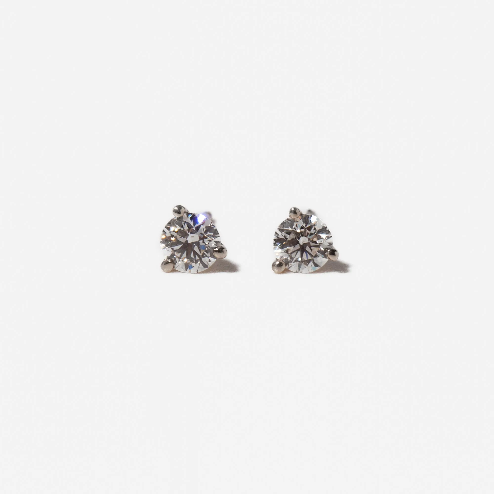 0.50 tcw Three-Prong Diamond Solitaire Studs