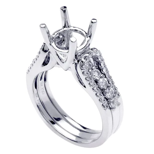 0.70ct 14K or 18K White Gold Diamond Ring