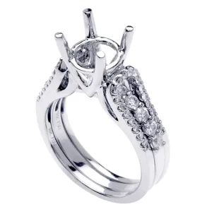 0.70ct 14K or 18K White Gold Diamond Ring