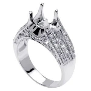 0.85ct 14K or 18K White Gold Diamond Ring