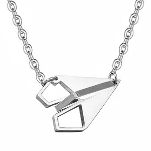 10 Pcs Lot Airplane Necklaces Pendant Stainless Steel Travel Places Fashion Jewelry