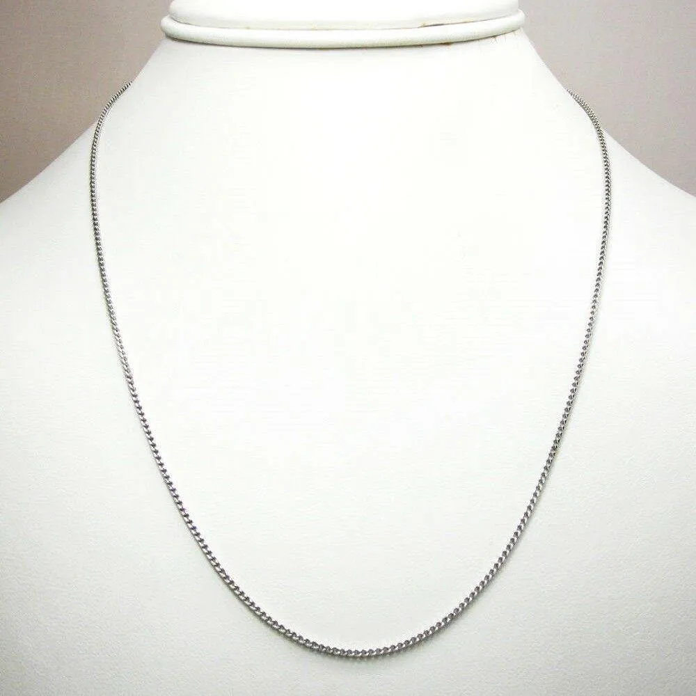 10K White Gold Diamond Cut Franco Chain 1.8mm