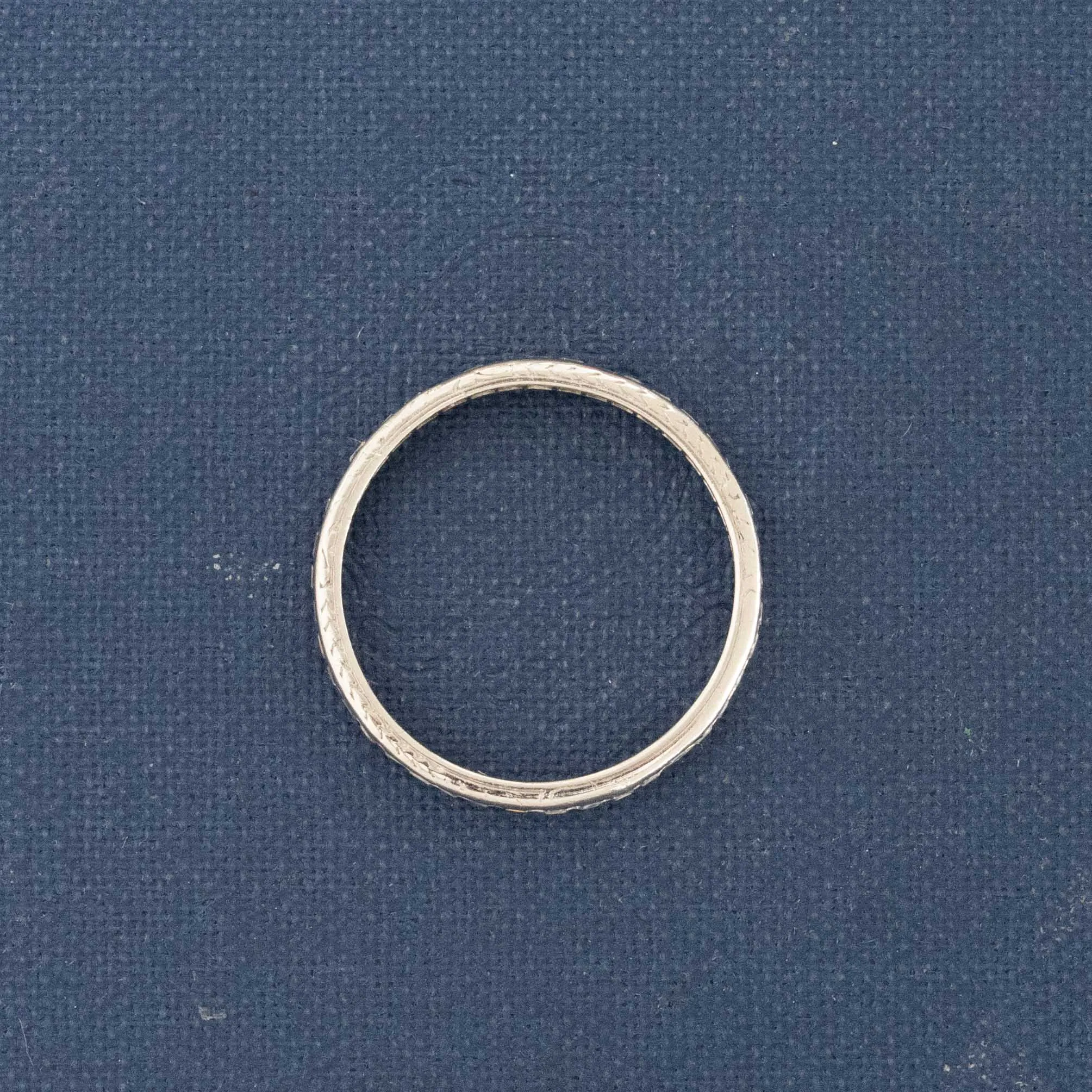 1.10ctw Antique French Cut Diamond Channel Set Band