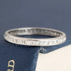 1.10ctw Antique French Cut Diamond Channel Set Band