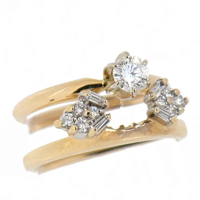 14K Gold 1.20 CTW Diamond Bridal Wedding Set