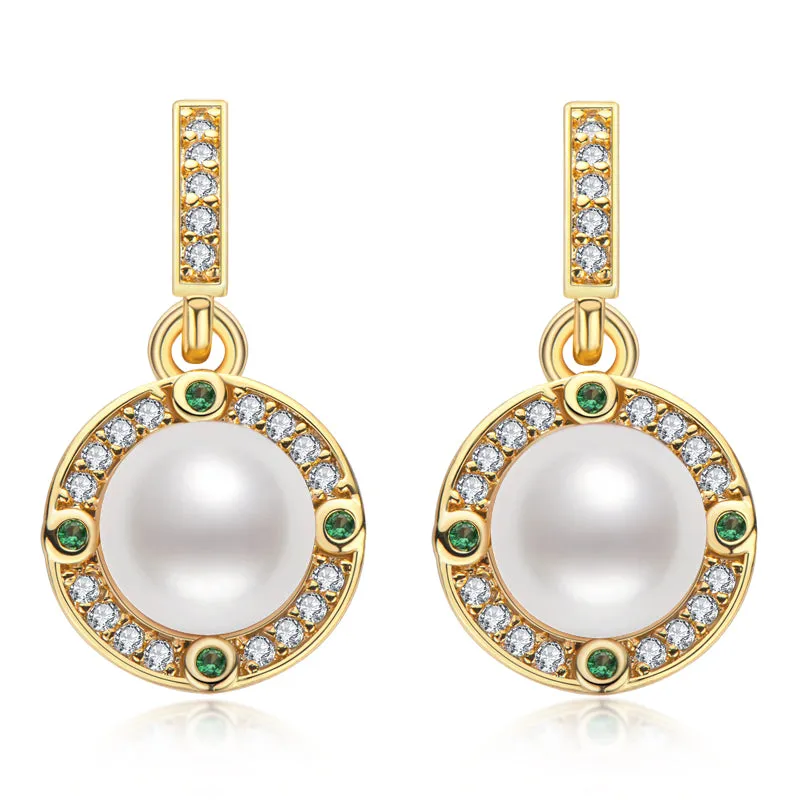 14K Gold Filled Natural Freshwater Pearl Stud Earrings