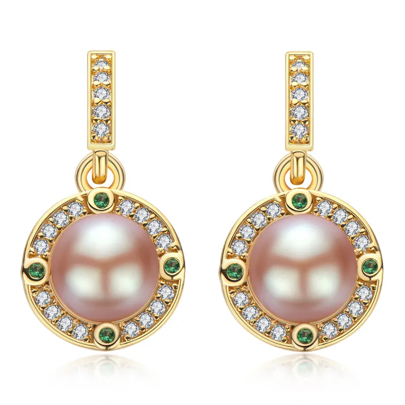 14K Gold Filled Natural Freshwater Pearl Stud Earrings