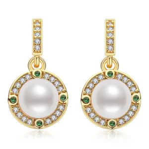 14K Gold Filled Natural Freshwater Pearl Stud Earrings