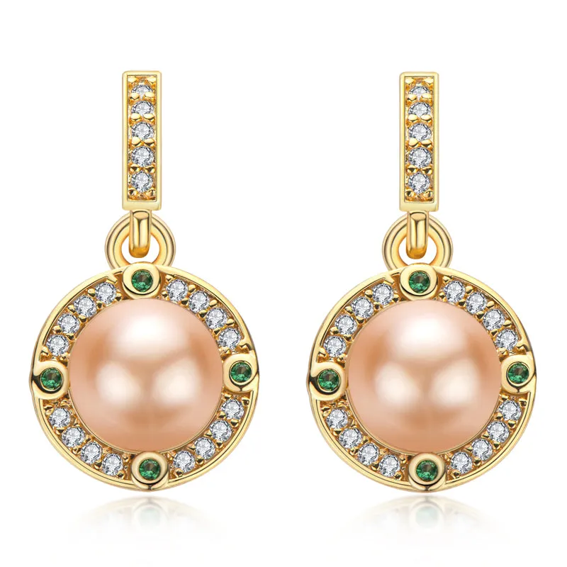 14K Gold Filled Natural Freshwater Pearl Stud Earrings