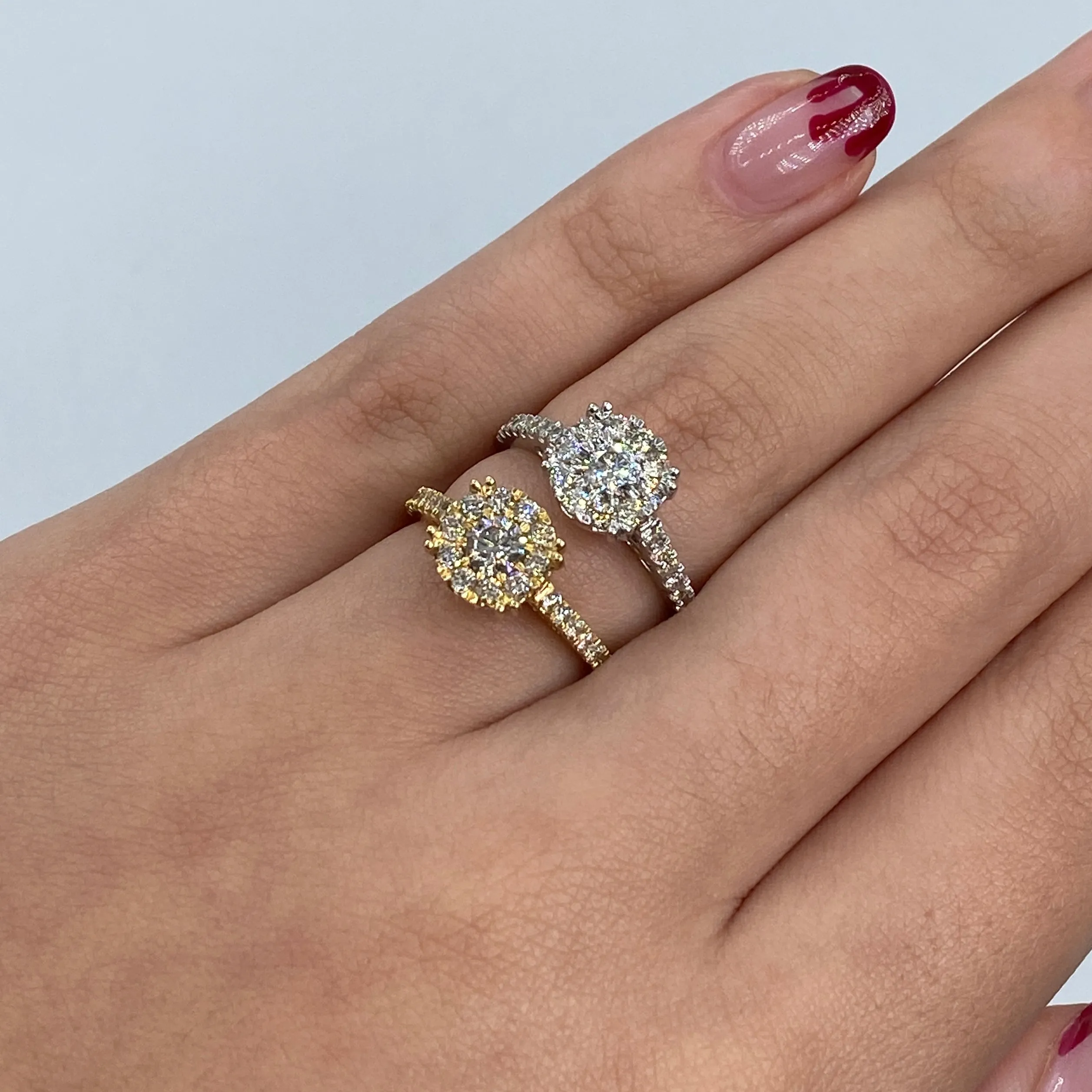 14K Juliet Circle Diamond Engagement Ring