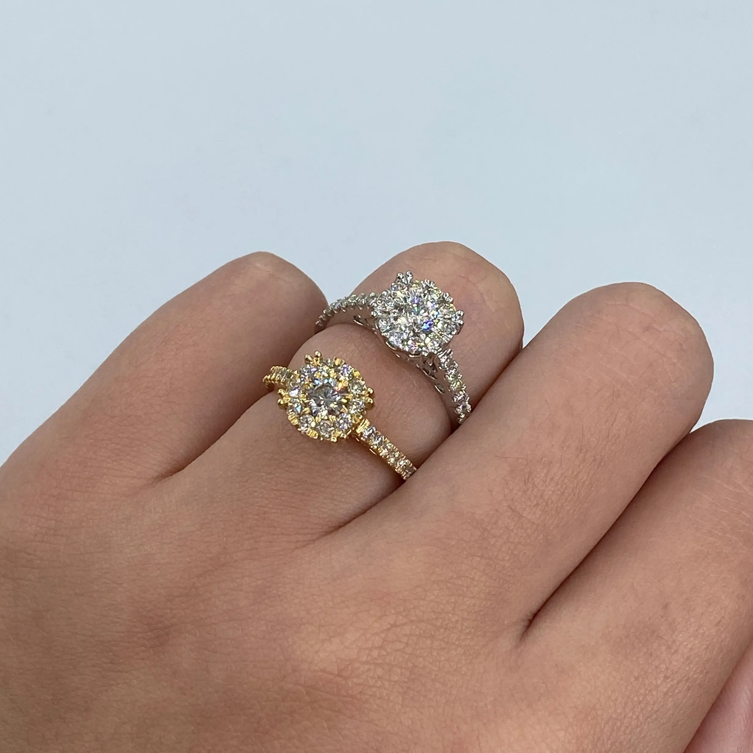 14K Juliet Circle Diamond Engagement Ring