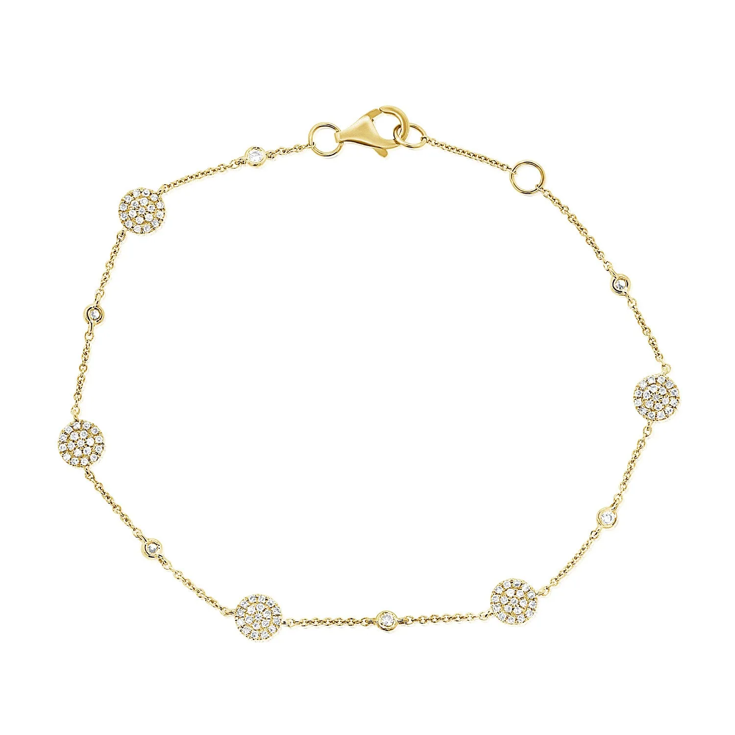 14k White Gold Diamond Bracelet