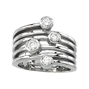 14k Yellow Gold Right Hand Ring, Size 7