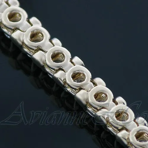 14K Yellow Solid Gold Womens Diamond Tennis Bracelet 3.00 Ctw