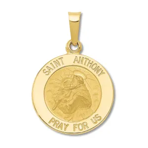 14kt Gold Saint Anthony Medallion