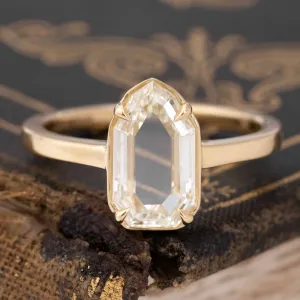 1.61ct Portrait Cut Diamond Solitaire. GIA M SI
