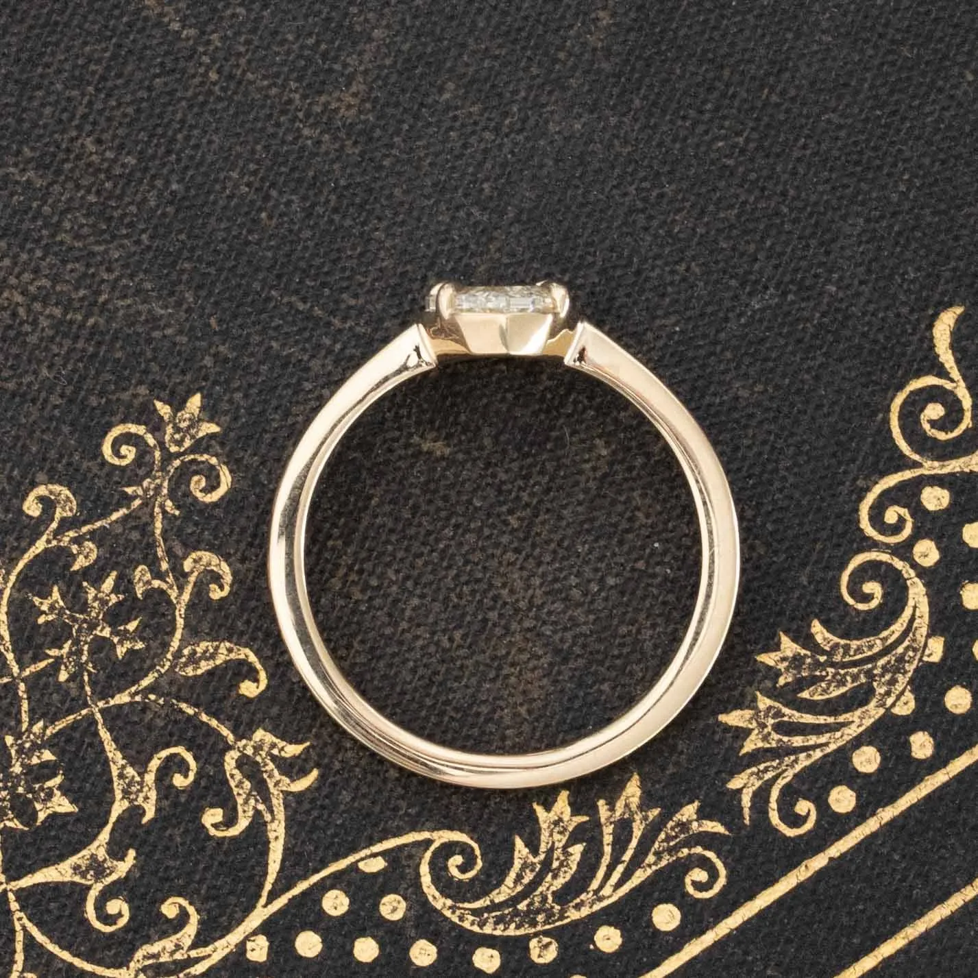 1.61ct Portrait Cut Diamond Solitaire. GIA M SI