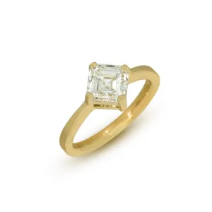 1.75ct Asscher Parenthetical Diamond Ring