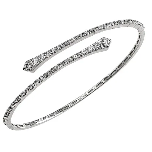 18k Gold Diamond Cuff Bracelet