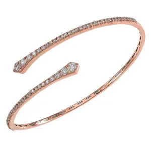 18k Gold Diamond Cuff Bracelet