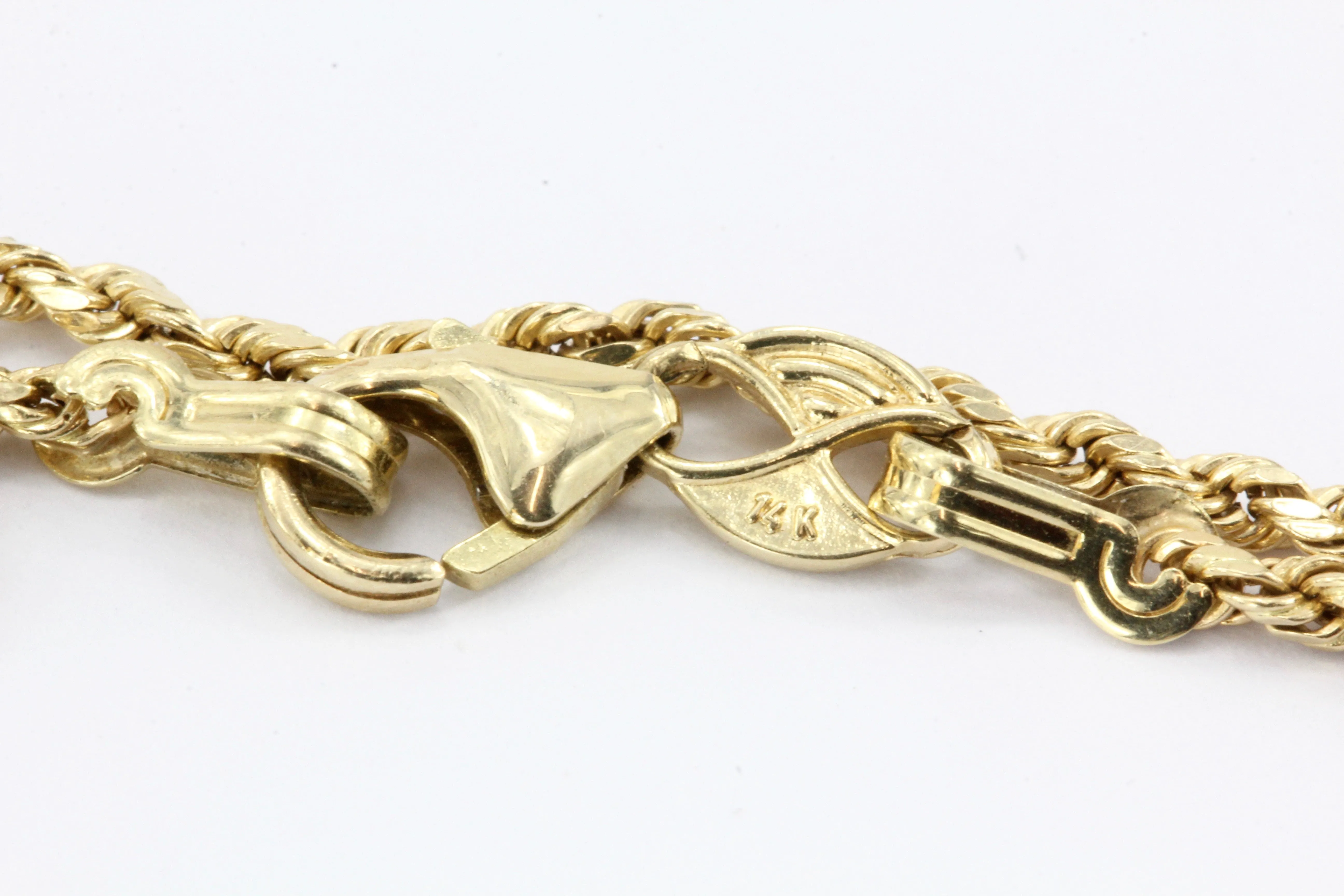 18K Yellow Gold Natural Sapphire and Diamond Pendant