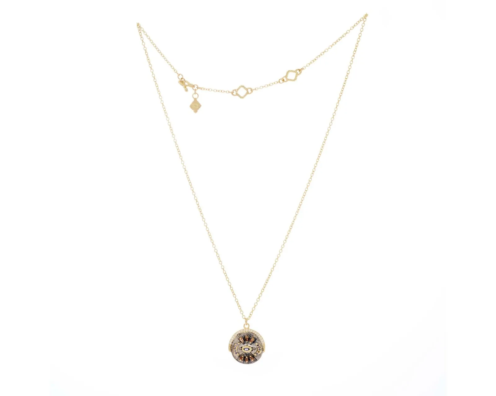 18" NECKLACE ROUND MOON
