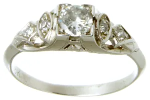 1930s Art Deco Diamond Engagement Ring