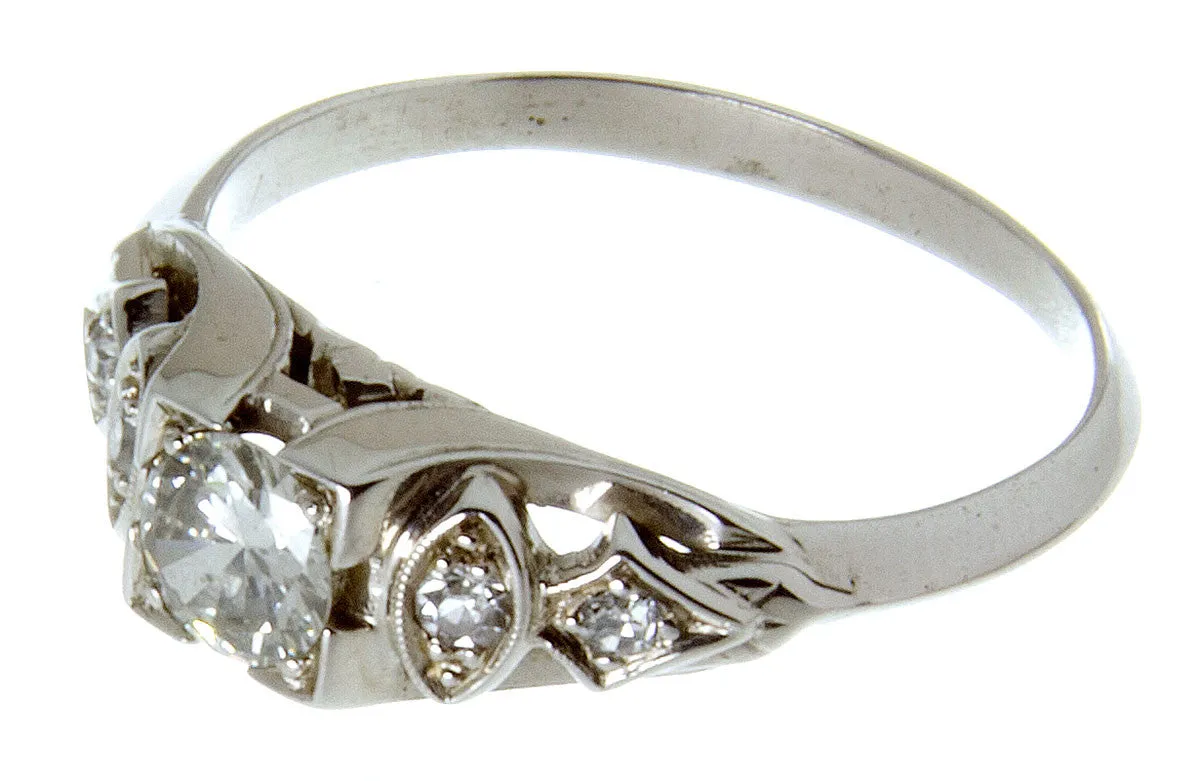 1930s Art Deco Diamond Engagement Ring
