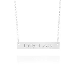 2 Name Bar Necklace