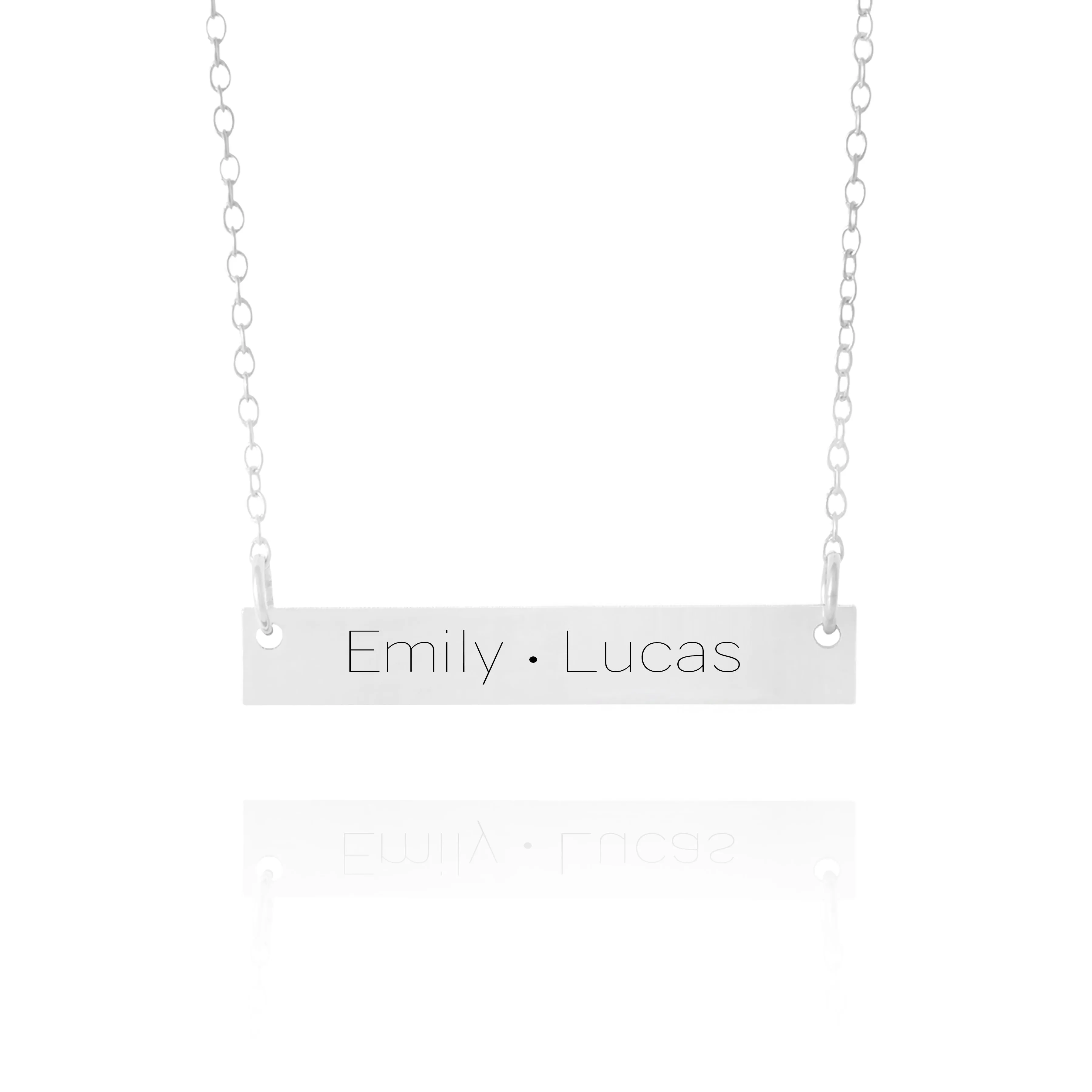 2 Name Bar Necklace