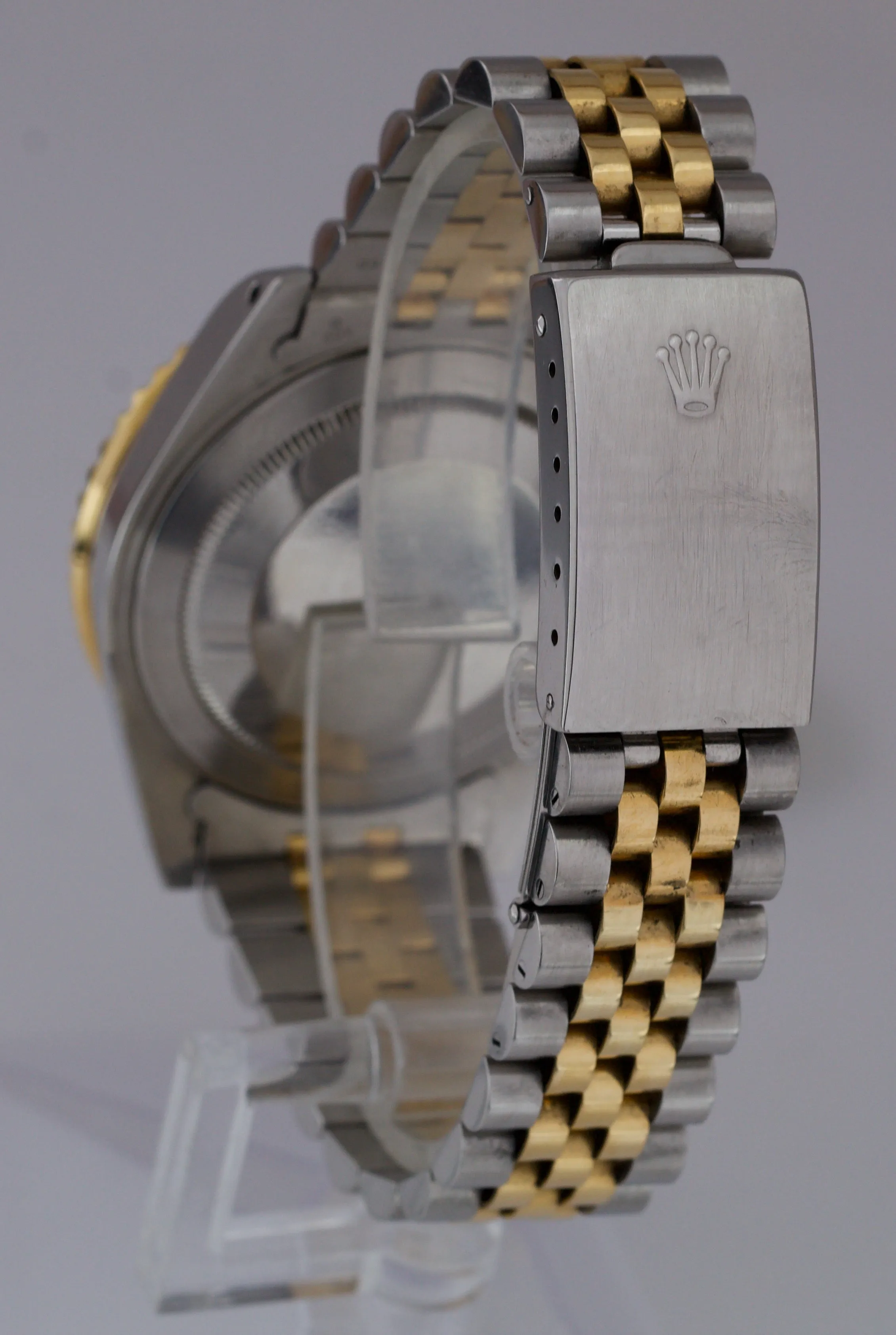 2003 Rolex GMT-Master II 16713 P Two-Tone Gold Steel Black Jubilee 40mm Watch