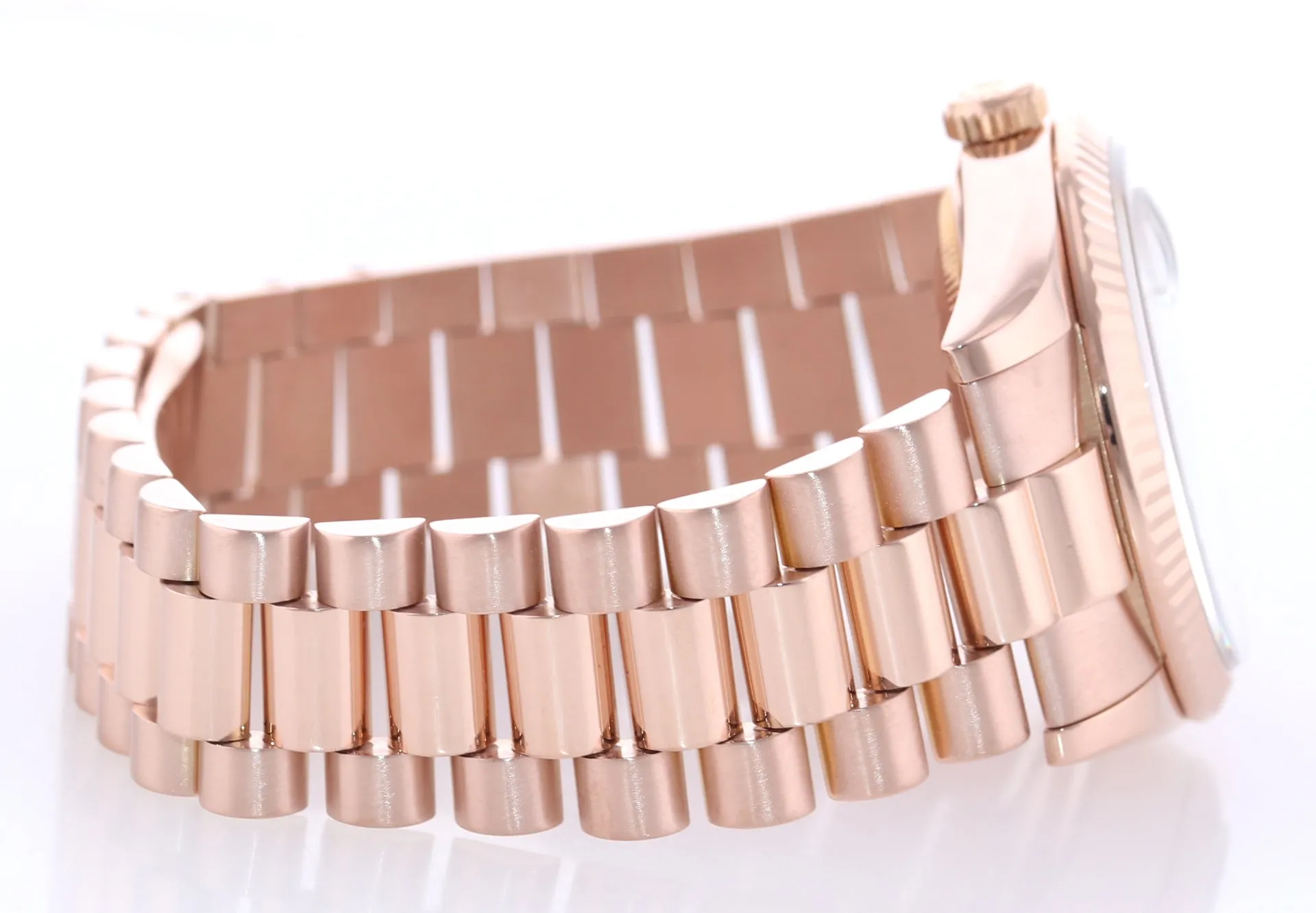 2009 Rolex President Day Date Rose Gold 118235 Diamond Heavy Buckle Watch Box