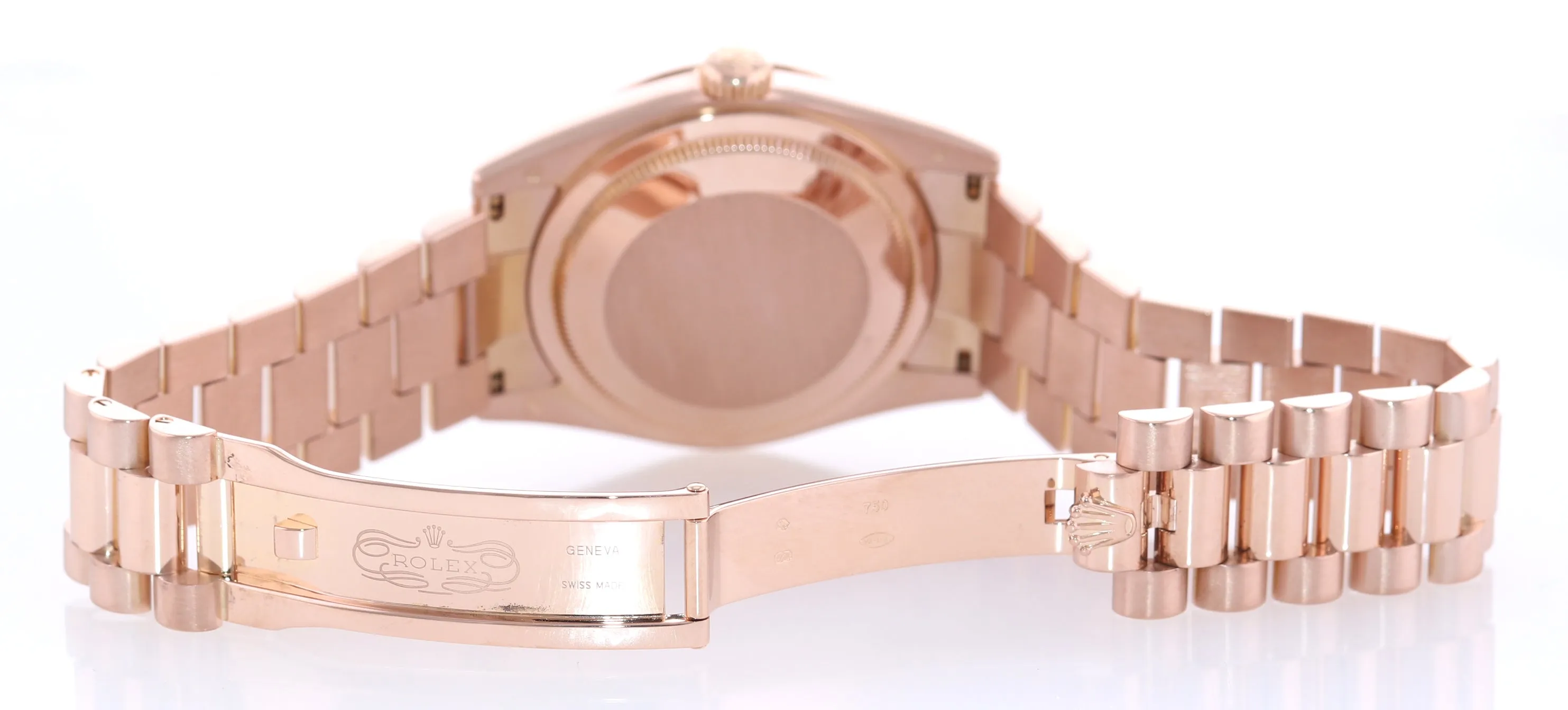 2009 Rolex President Day Date Rose Gold 118235 Diamond Heavy Buckle Watch Box