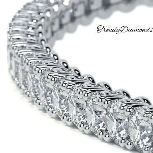 2.50ctw Round Brilliant Diamond Eternity Tennis Bracelet set in 14k White Gold