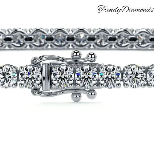 2.50ctw Round Brilliant Diamond Eternity Tennis Bracelet set in 14k White Gold