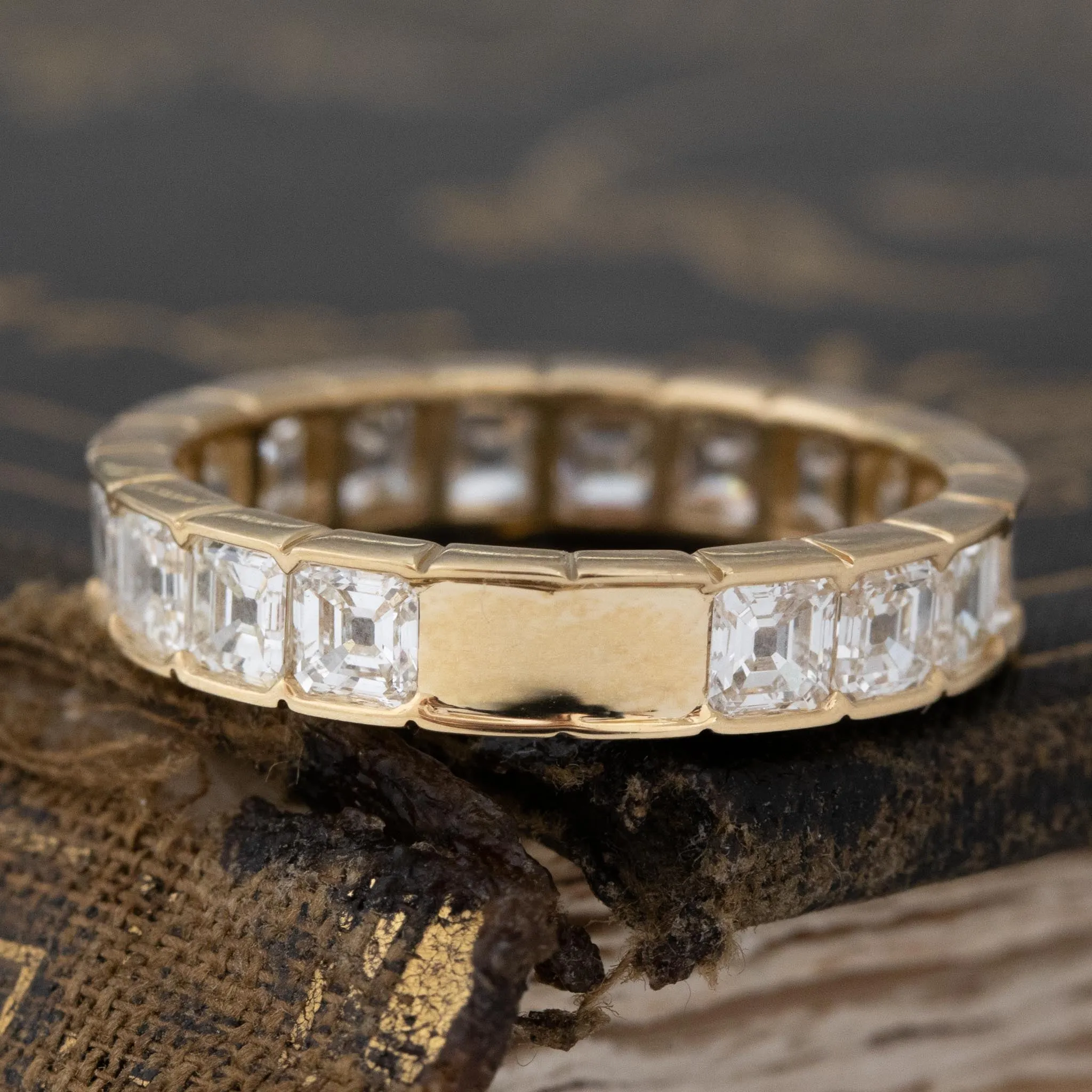2.60ctw Asscher Cut Diamond Eternity Band