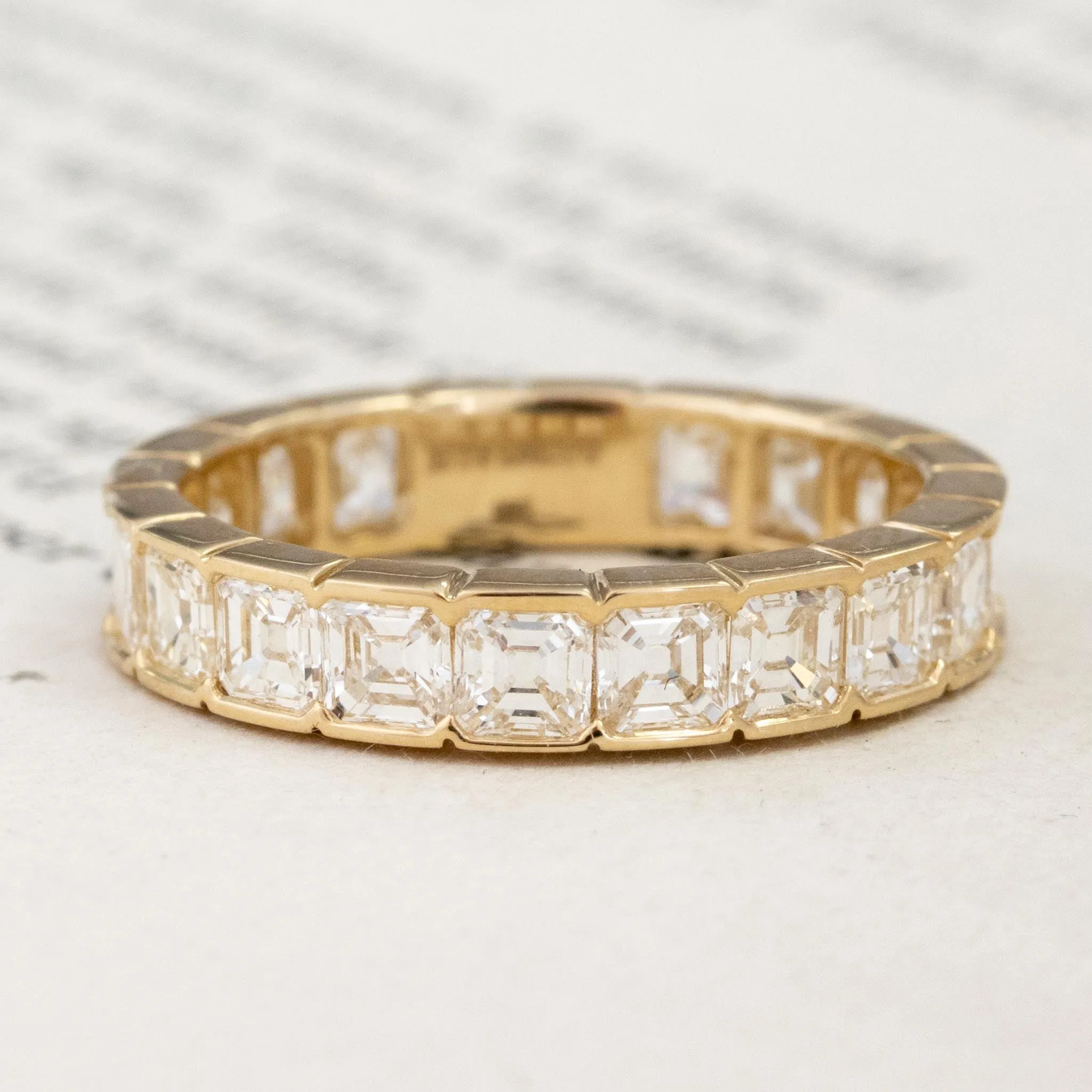 2.60ctw Asscher Cut Diamond Eternity Band
