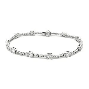 2.71ct 18k White Gold Diamond Bracelet