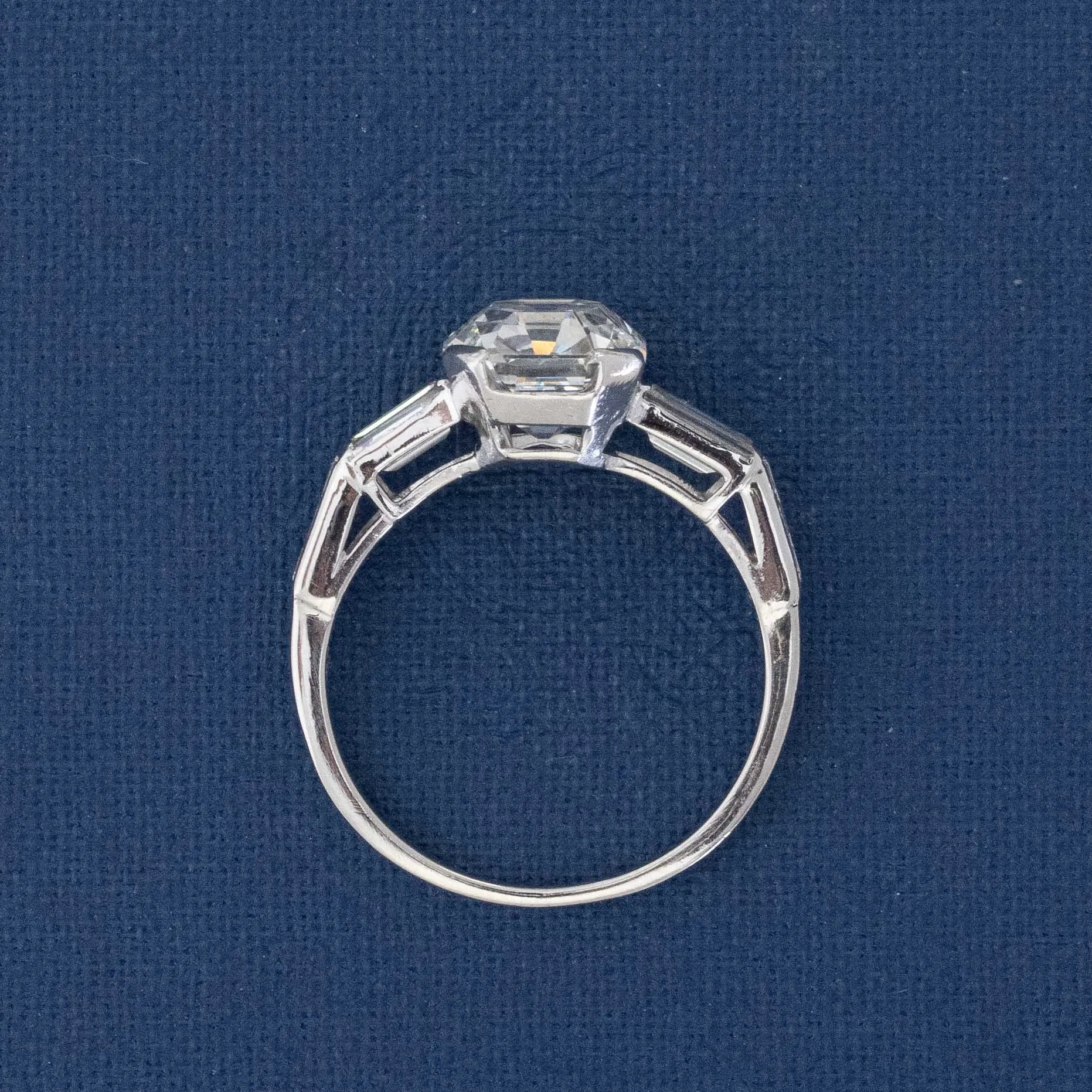 2.82ct Asscher Cut Diamond Ring, GIA J SI2