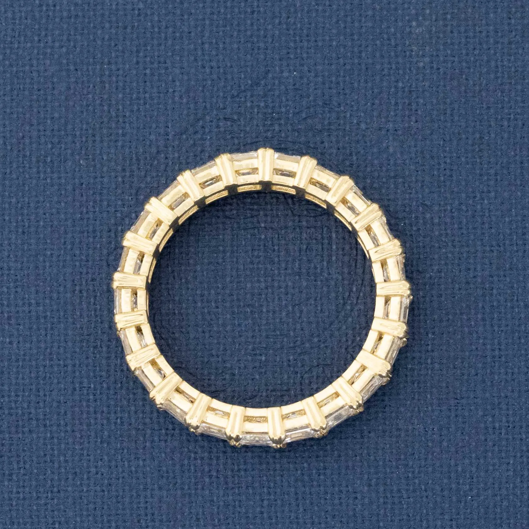 3.03ctw Asscher Cut Diamond Eternity Band