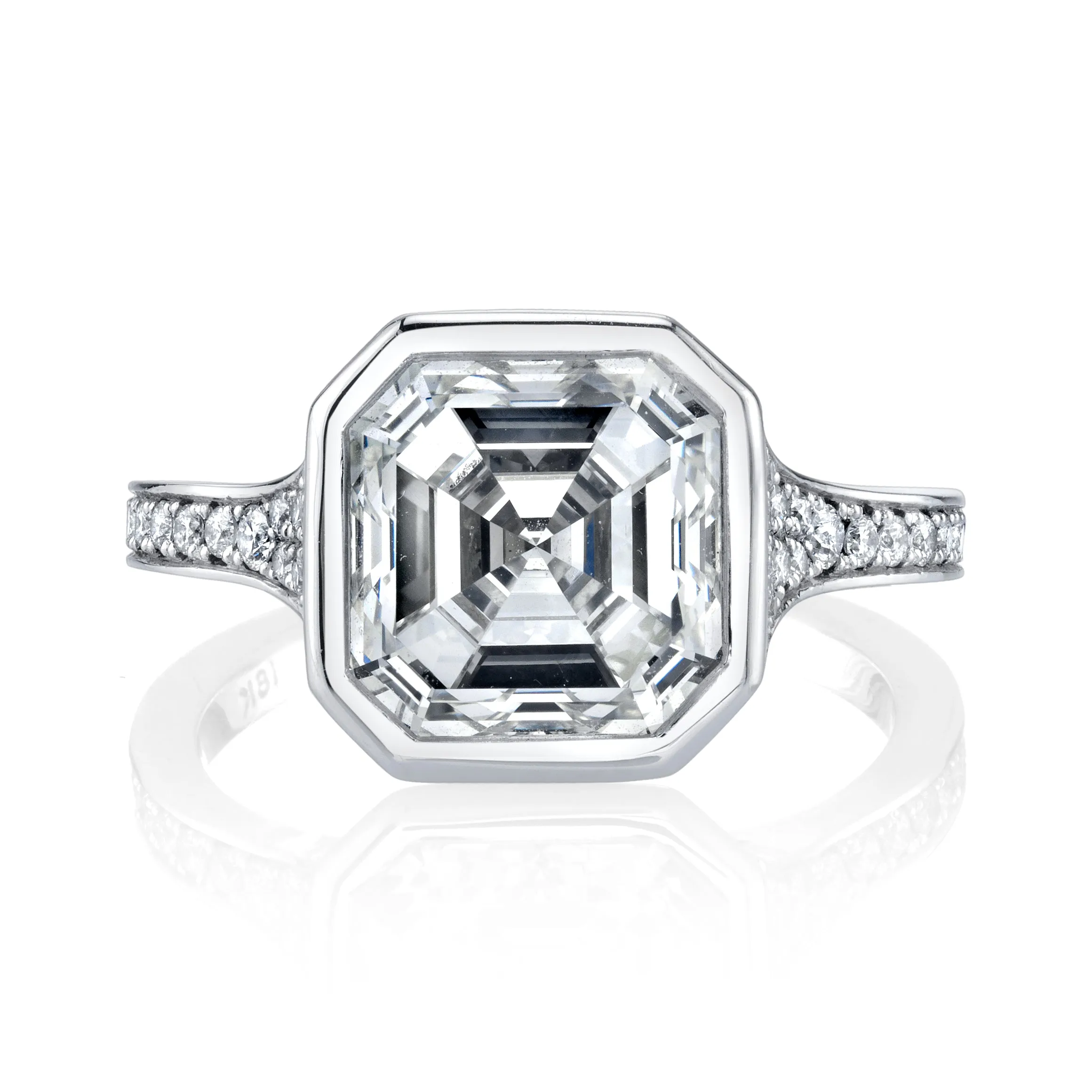 4.20 Asscher Cut Diamond Ring