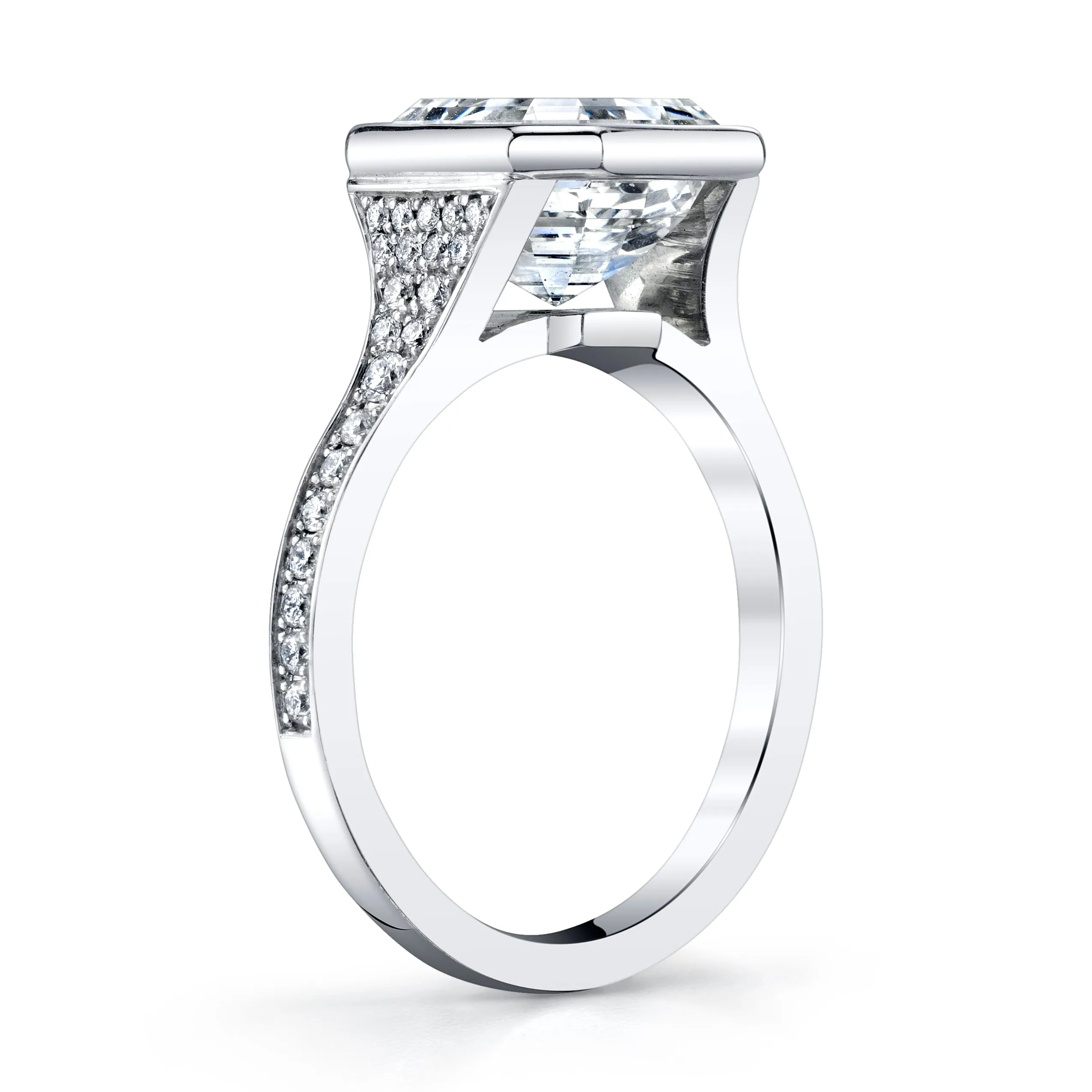 4.20 Asscher Cut Diamond Ring