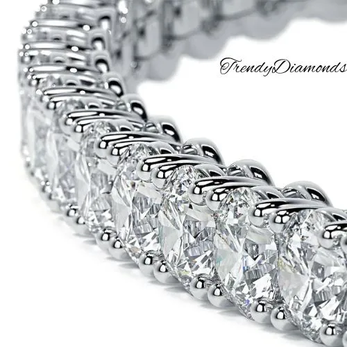 4.25ctw Round Brilliant Diamond Eternity Tennis Bracelet set in 14k White Gold