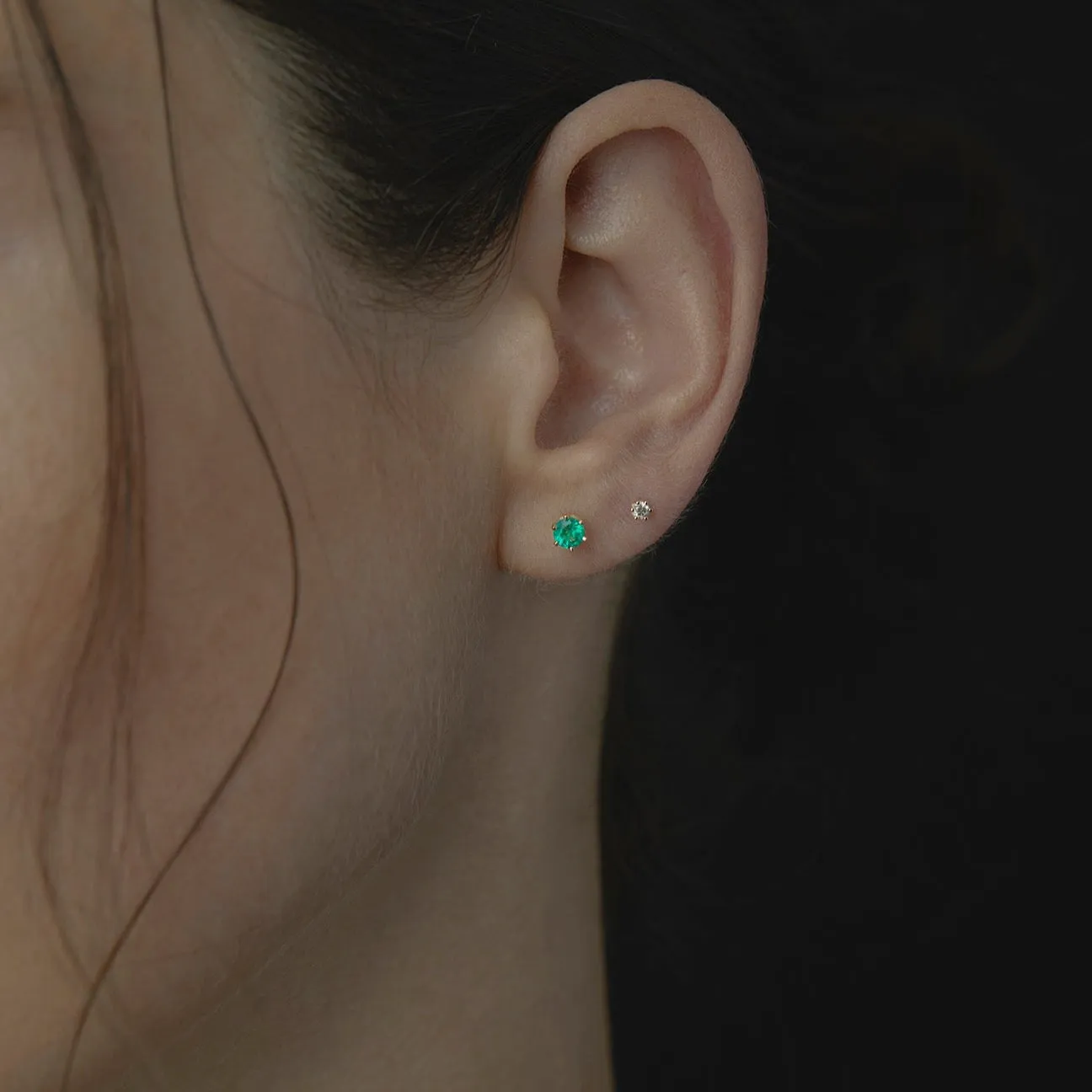 4mm Emerald Studs | E1904E
