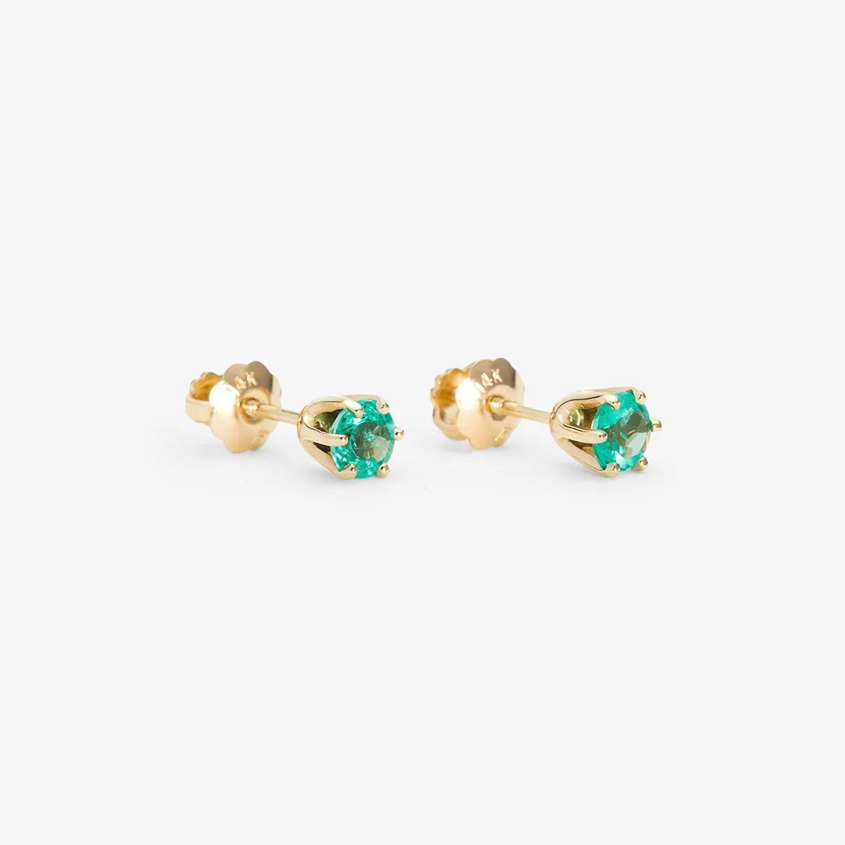 4mm Emerald Studs | E1904E