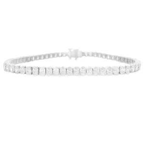 6.26ct 18k White Gold Diamond Bracelet
