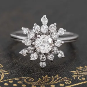 .88ctw Transitional Cut Diamond Snowflake Ring