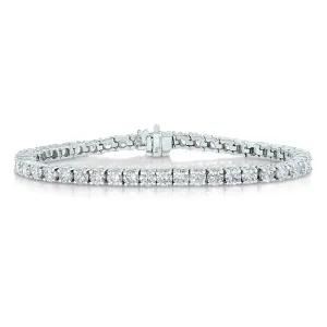 9 cttw Diamond Classic Tennis Bracelets in 14K White Gold